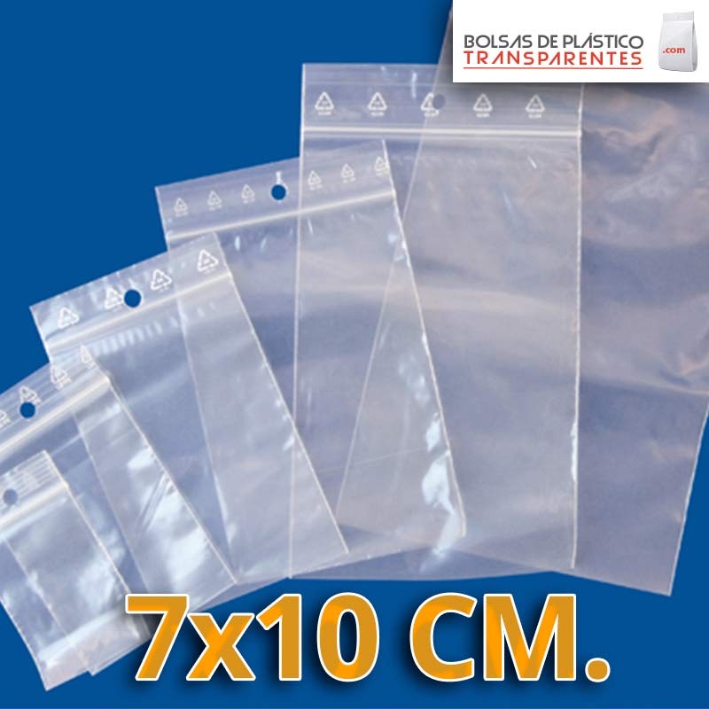 Bolsas de plástico transparente con cierre zip