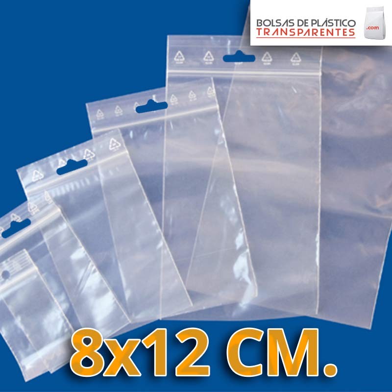 Bolsas de plastico autocierre 8x12 - Bolsas de plastico transparentes